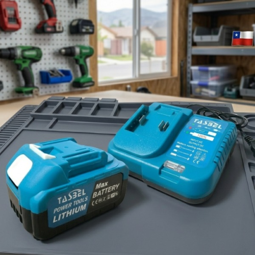 Kit Bateria Recargable + Cargador Azul