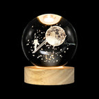 lampara esfera de cristal
