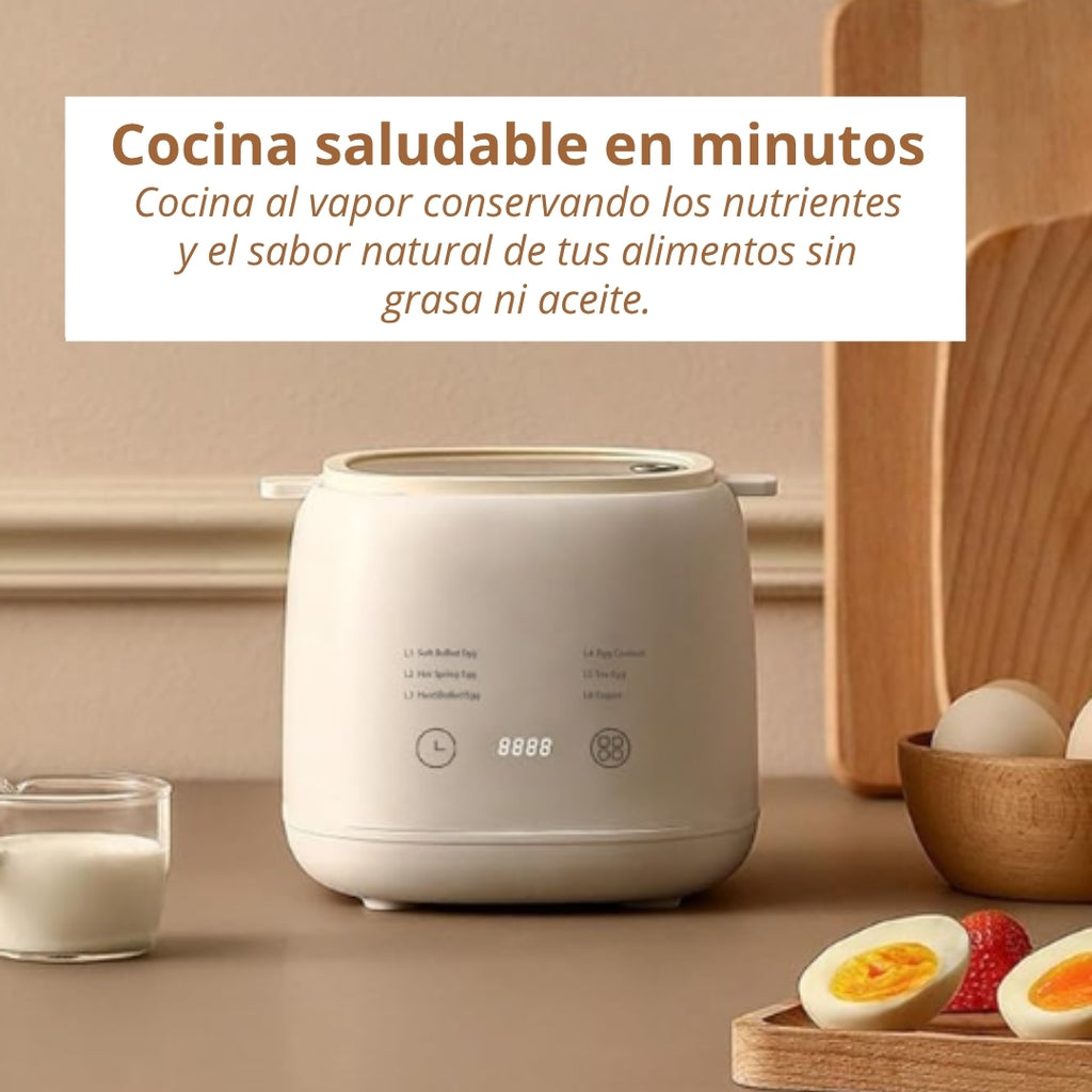 OLLA ELÉCTRICA DE HUEVOS TEMPORIZADOR