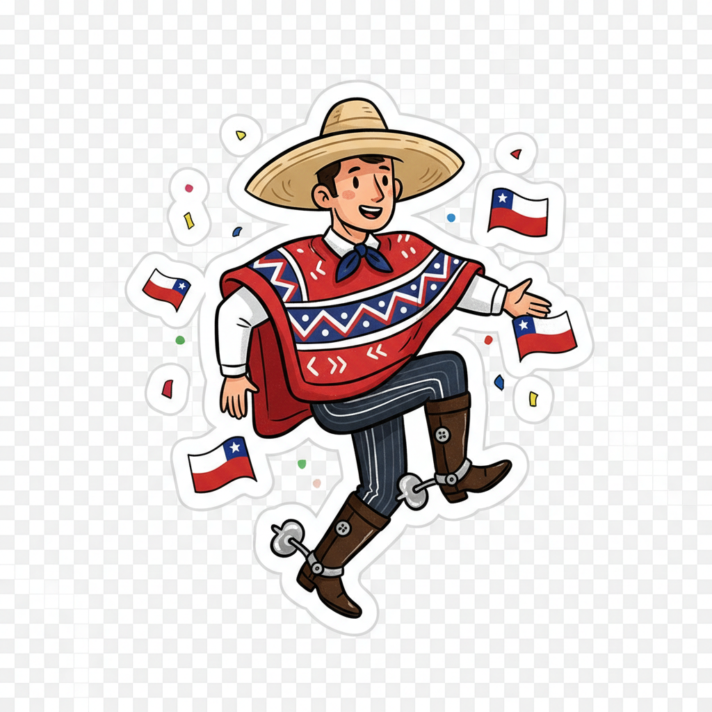 Sticker Huaso Chileno